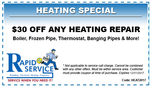 30 off any heating repair