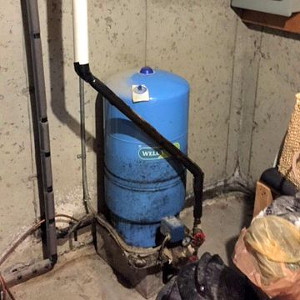 Leaky well tank replacement in Columbia CT